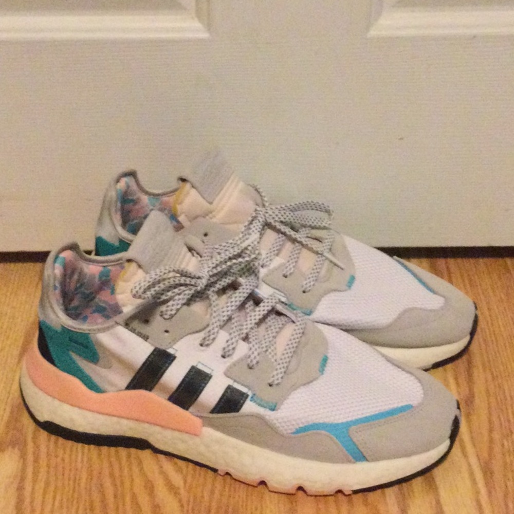 Adidas Nite Jogger (White Hi-res Aqua)